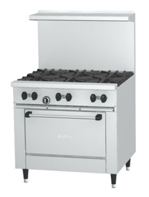 SunFire 36 The SunFire Range 36-inch-wide model offers options in the cooktop and the base.
